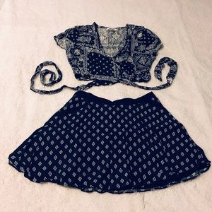 2-Piece Crop/Skirt Set